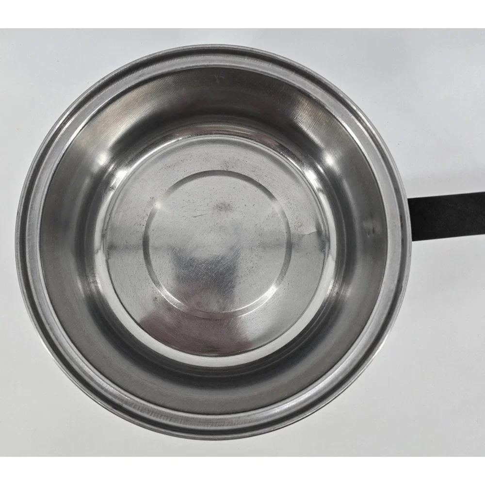 Vtg Regal Ware Imperial 18-8 3 Ply Stainless Steel 3 Qt Saucepan W/ Lid Bakelite